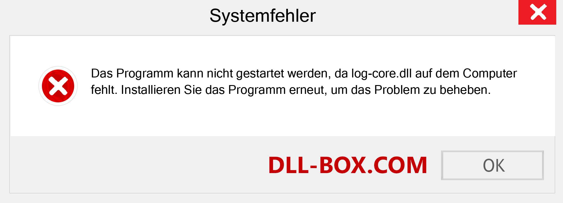 log-core.dll-Datei fehlt?. Download für Windows 7, 8, 10 - Fix log-core dll Missing Error unter Windows, Fotos, Bildern