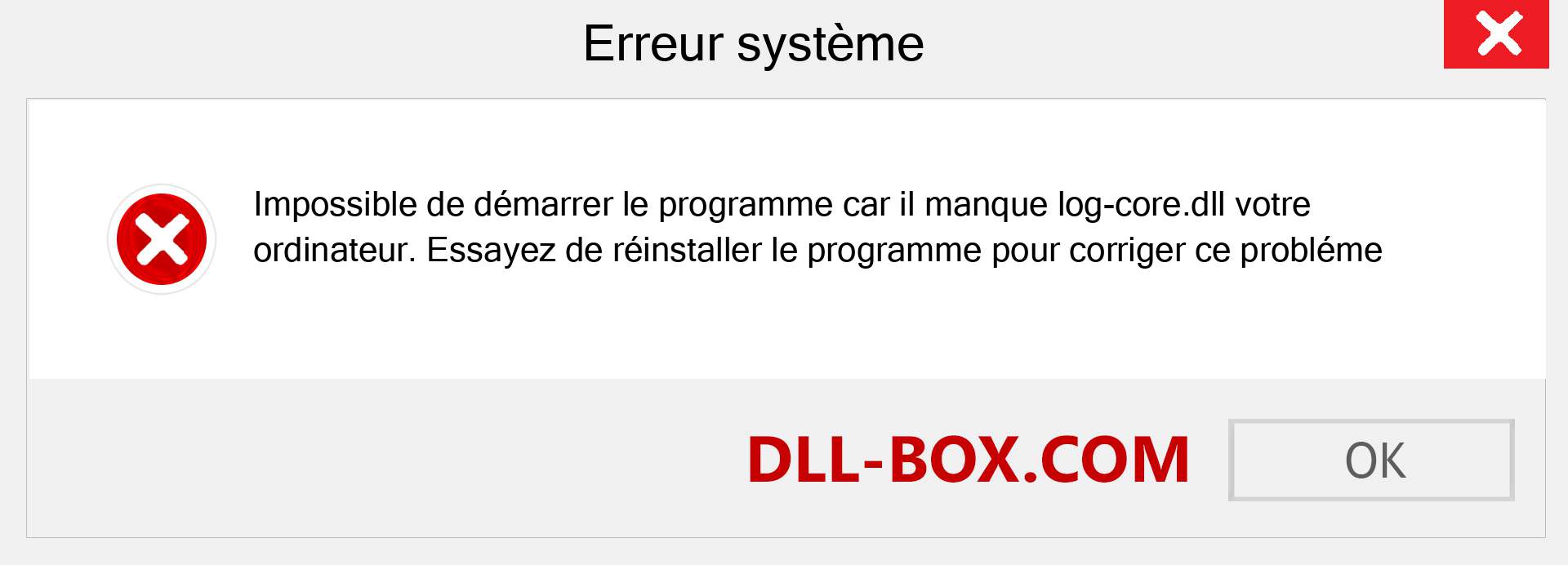 Le fichier log-core.dll est manquant ?. Télécharger pour Windows 7, 8, 10 - Correction de l'erreur manquante log-core dll sur Windows, photos, images